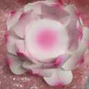 Pink Lotus Incense Holder, Handmade Ceramic Burner with 7cm Center for Candles/Sticks, Feng Shui Home Decor, Gift for Mom, Wife, Best Friend