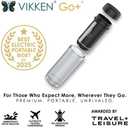 VIKKEN Travel Bidet USB-Type C Electric Rechargeable Mobile Handheld Ultra Strong Water Spray Personal Hygiene Self Care for Men & Women, Go+ 300ml Classic Trim