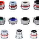 iFealClear 11 PCS Brass Faucet Adapter Kit, Kitchen Sink Aerator Adapters Fit Faucet with Removable Aerators, Male Female Thread Sink Faucet Adapter for Bathroom, Kitchen, Outdoor Garden Faucet, Rvs