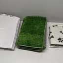HQ4US 4LEGS Dog Litter Box High Walls Foldable with Grass Pad & Washable Pee Pad, Odor Free Artificial Grass for Dogs Potty Pad Holder Tray, Seamless, No Assembly, Waterproof, Easy Clean for Travel, X-Large for Dog＜ 38" Length