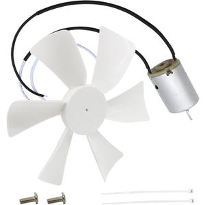6 RV Vent Fan Motor & Fan Blade Replacement, 12V D-Shaft RV Vent Motor Compatible with Heng's, Elixir, Jensen, Jayco,Toyota Dolphin RV