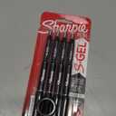 Sharpie S-Gel Pens, Medium Point (0.7mm), Black Ink, 4 Count - Ideal for Writing, Journaling, Drawing, Coloring, Note-Taking, College Supplies