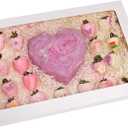 RIFMEAE 30-Pack 17" x 11" x 2.5" Cookie Boxes with Window, Large Bakery Boxes, Auto-Popup Treat Boxes for Cookies, Donuts [ White ]