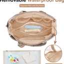 KUBYA Diaper Bag Tote, Puffer Diaper Tote Bags for Women Lightweight Travel Work Hospital Baby Bag Crossbody Mommy Bag