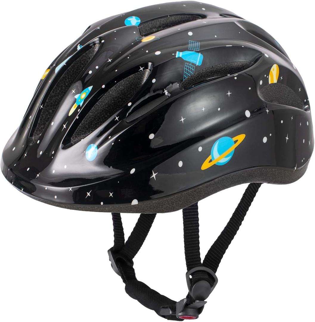 DRBIKE Kids Bike Helmet for Boys and Girls Ages 3-8 Years, Adjustable Toddlers Helmet, Lightweight, for Multi-Sport Cycling Ski Roller Skating Scooter, Multiple Colors (Medium, black)