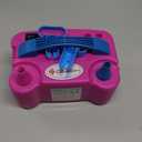 IDAODAN Electric Balloon Pump, Portable Electric Balloon Blower Machine Balloon Air Pump Dual Nozzle Rose Red 110V 600W Balloon Inflator for Party Decorations