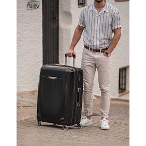 Samsonite Winfield 3 DLX Hardside Expandable Luggage with Spinners, Black, Checked-Large 28-Inch Samsonite Winfield 3 DLX Hardside Expandable Luggage with Spinners, Black, Checked-Large 28-Inch