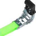 XSTRAP STANDARD Ratchet Tie Down Straps 4Pk 15Ft 1500Lb Break Strength, Cargo Straps for Moving Appliances, Lawn Equipment, Motorcycle, Includes 2 Bungee Cord