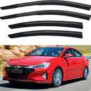 Window Visors Rain Guards Shield for 2017-2020 Hyundai Elantra, Out-Channel Window Vent Wind Deflectors Visors Shades for 17-20 Elantra SE SEL Value ECO Limited Sport