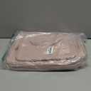 NISHEL Travel Toiletry Bag for Women, Makeup Essentials Organizer, Hanging Case for Accessories, Cosmetics, Large Size, Pink