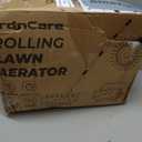 Manual Lawn Aerator Roller Tool 42 Steel Spikes, 57-in Rolling Lawn Aerator