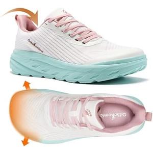 Women's Orthopedic Diabetic Wide Running Shoes: Comfortable Casual Arch Support Plantar Fasciitis Fashion Sneakers, High Arch Work Tennis Walking Shoes for Foot and Heel Pain Relief 37.5