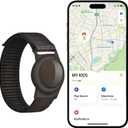 GPS Tracker for Kids (iOS Only) iOS Only Real Time Mini Locator Watch Band for Teens Special Needs and Elderly Hidden Tracking Device Works with Apple Find My No Monthly Fee Smart Safety Solution