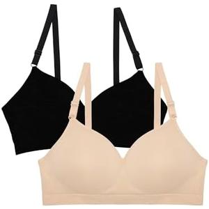 Fruit of the Loom Women's Seamless Wire-Free Push-Up Bra – Soft, Comfortable & Supportive, 44B