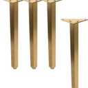 Geesatis 14 Inch Heavy Duty Adjustable Table Legs - Set of 4, 1000lbs Capacity, Aluminum Alloy Furniture Legs for Desks, Cabinets, Sofa & Bed with Pre-Attached Screws (Vintage Bronze)