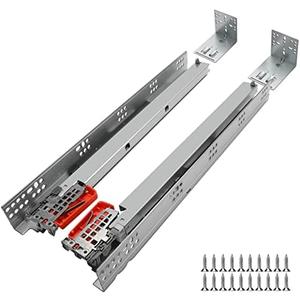 LONTAN 6 Pair UnderMount Drawer Slides 18 inch, Full Extension Soft Close Concealed Drawer Runners,Bottom Mount Heavy Duty Drawer slides-100lb Capacity Rails
