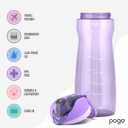 Pogo Plastic Water Bottle with Chug Lid and Carry Handle, Reusable, BPA Free, Dishwasher Safe, Perfect for Travel, School, Outdoors, and Gym | 18oz,  64oz