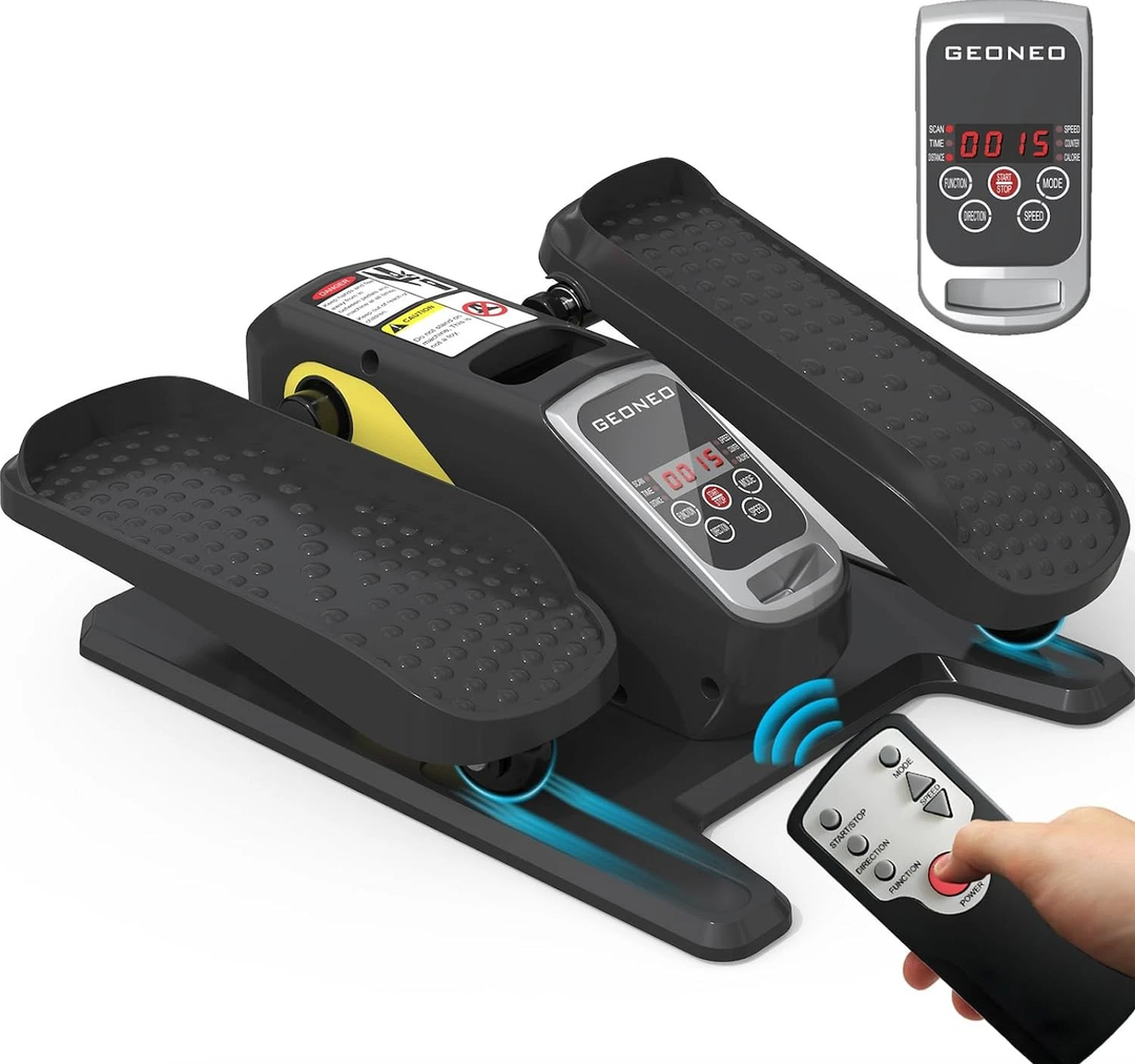 Under Desk Elliptical Machine, Electric Elliptical Exerciser for Senior, Quiet and Small Electric Seated Pedal Exerciser for Home with Remote Control and 12 Adjustable Speeds