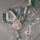 Libman Heavy Duty Scrub Brush Kit | Cleaning Brushes for Household Use | Tub Scrubber | Easy Grip Scrub Brush | Big Job Kitchen Brush | Dual Sided Tile & Grout Brush | 3 Different Brushes Included