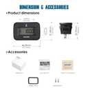 Runleader RL-HM057ADH1 Digital Hour Meter, Works for DC5V to 60V Powered Machine.