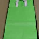 Toovip 50 Pack 8x4.75x10 Inch Medium Grass Green Kraft Paper Bags with Handles Bulk, Gift Bags for Birthday Party Favors Retail Grocery Shopping Business Goody Craft Merchandise Take Out Sacks