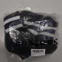 Youth Soccer Socks Kids Athletic Socks Striped Cushion Knee High Baseball Socks (Black)
