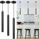 OKELI Modern Pendant Lights 4000K LED Dimmable Pendant Light Fixtures Pendant Lighting for Kitchen Island,Bar,Bedroom, 15inch, 10W, ETL, 3Pack