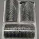 GenSwin Glass Flameless Candles with Remote Battery Operated Flickering LED Pillar Candles Real Wax 3D Wick for Wedding Festival Home Decoration (Gray, Pack of 3)