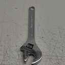 Dr.Luck 12 Inch Silver Adjustable Wrench, 40mm Wide Jaw Opening, Drop Forged Steel Heat Treated Chrome-plated, Professional Garage DIY Classic Proto Tools