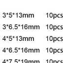 80pcs Carbon Steel Woodruff 3mm 4mm 5mm 6mm Semicircle Half Moon Key with 8 Size, Professional Drive Half Moon Shaft Keys Set Assortment for Fasteners Mechanical Industry