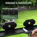 No Dig Landscape Edging, 40FT x 2in, 50 Spikes, Black