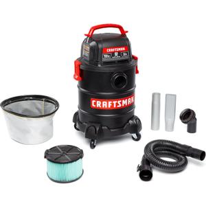 CRAFTSMAN CMXEVBE17050 5 Gallon 7.8 Amp Ash and Grilling Vacuum, Portable Dry Only Shop Vacuum with Drum Filter, Cartridge Filter, Hose and Attachments for Cool/Dry Ash Cleaning