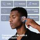 Sleep Earbuds, Mini ANC Wireless Earbuds Bluetooth 5.4 Headphones Deep Bass Stereo, 48H Playtime Ear Buds, 4 ENC Noise Cancelling Mic, IP7 In Ear Earphones for Side Sleepers,Touch Control, black