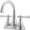 Pfister Sonterra Bathroom Sink Faucet, 4-Inch Centerset, 2-Handle, 3-Hole, Polished Chrome Finish, LFWL245PC