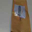 Solino Home Linen Table Runner 48 Inches - Narrow Stripe 100% Pure Linen Avocado and White Farmhouse Table Runner 14 x 48 Inch for Dresser and Coffee Tables - Spring, Summer