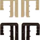 Waistband Tightener - Replace Belts For Women & Men - Hold Up Your Pants - Waist Cinch Clip - 4 Pack (2 Black 2 Khaki)