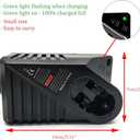 Ni-CD Ni-MH Battery Charger for Bosch, 7.2V 9.6V 18V 14.4V AL1411DV Battery Charger for BAT038 BAT048 BAT043 BAT045 BTA120 (US Plug)