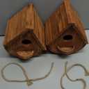 Set of 2 COLEBA Bird Houses for Outside,Outdoor Bird House Bird Families Bluebird Finch Cardinals Hanging Birdhouse for Garden