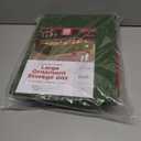 ZOBER Underbed Christmas Ornament Storage Box - Stores 72 Large 4" Ornaments, With Dividers - Tear Proof 600D Oxford Fabric, Ornament Organizer Storage Box, Durable Christmas Containers Holder - Green