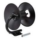 Amazon Basics Retractable Air Hose Reel - Fits 3/8-Inch 50-Feet Air Compressor Hoses, Portable, Works Well, 300PSI, Black, Hoses Excluded, Not for Water/Pressure Washers