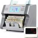 Cassida 8800R V2 USA Premium Bank-Grade Mixed Denomination Money Counter Machine, Advanced Counterfeit Detection, Multi-Currency, Includes External Display, Printing Enabled