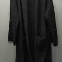 Saodimallsu Womens Oversized Long Cardigan Hooded Chunky Knit Open Front Sweaters with Pockets XL