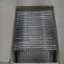 100 Count Clear Plastic Containers with Lids for Food, Thickened Disposable Sandwich Containers Clamshell Boxes for Cake Slice, Dessert, Hamburger, Salad, Pastry, Fruits, Takeout Tray