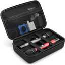 Wireless Microphone Case, Dual Wireless Microphone Storage Box, Hard EVA Mic Carrying Case, Dual Mic Bag with EVA Hard Shell Exterior Compatible with Dual Wireless Mic-Case Only (10.5" x2")