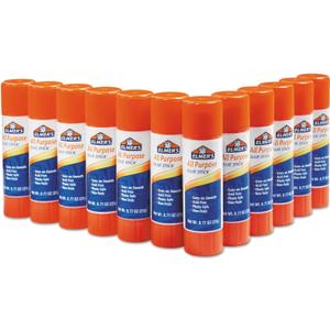 Elmer's Products Inc Glue Stick, All-Purpose, Permanent, Washable, . 77, 12/PK