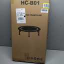 Foldable Mini Trampoline, 40"/48" Rebounder Trampoline for Adults & Kids, 440lbs Capacity Indoor Fitness Workout Exercise Equipment, Green