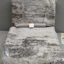 Area Rugs for Living Room: 9x12 Washable Neutral Modern Rug for Bedroom Large Soft Abstract Dining Room Rugs Indoor Floor Low Pile Carpet for Home Office Nursery - Rust Grey (9' x 12')