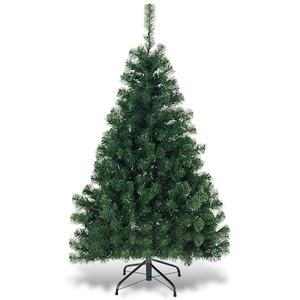  4.5-ft Pre-lit Artificial Christmas Tree with White LED Lights