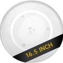 16.5" Microwave Glass Turntable Plate, 16.5" / 42cm Microwave Tray Replacement Glass Plate, Glass Tray Replacement for LG, GE, Magic Chef, Hotpoint, Panasonic, Kenmore, etc