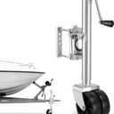 VEVOR Trailer Jack with Wheel, 2000 lbs Load Capacity, Heavy Duty Swivel Boat Trailer Jack with PP Dual Wheel & Ergonomic Handle, 15-27 Inch Lift Range, Fit for RVs, Boats and Utility Trailers